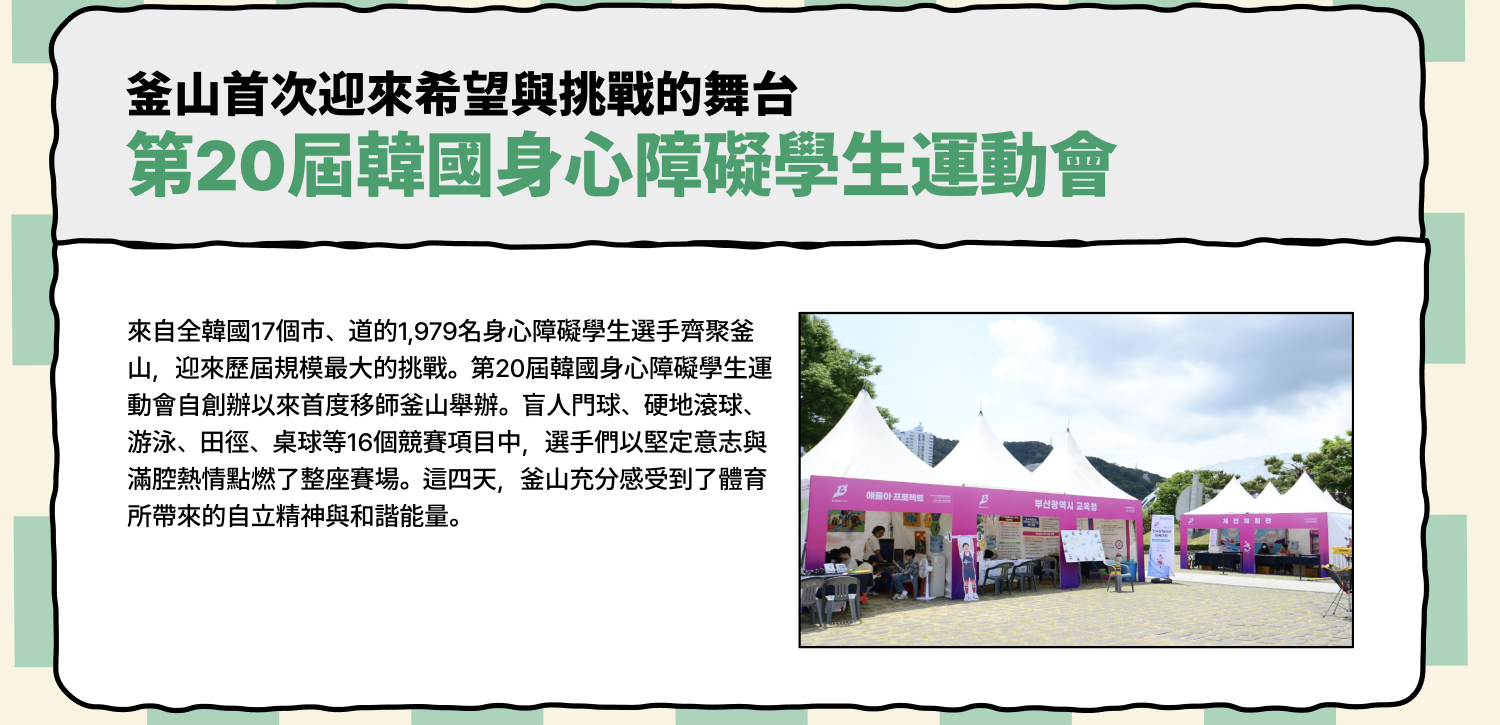 第20屆韓國殘疾學生運動會 (查看詳情)